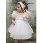 Βαπτιστικό Λευκό Φόρεμα Mi Chiamo K4565