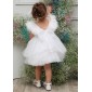 Βαπτιστικό Λευκό Φόρεμα Mi Chiamo K4565